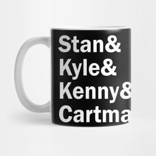 Funny Names x South Park (Cartman, Kyle, Stan, Kenny) Mug